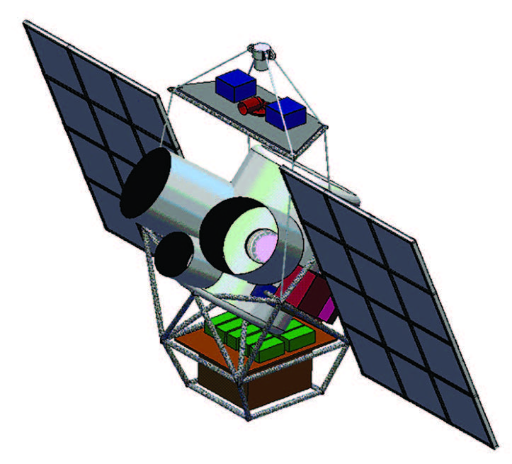 CAD image of Taurus Gondola. Taurus measured the probability that a ray of light traveling from CMB will be scattered on its way to an instrument. Chase coolers helped scientists with their measurements collected from Taurus.