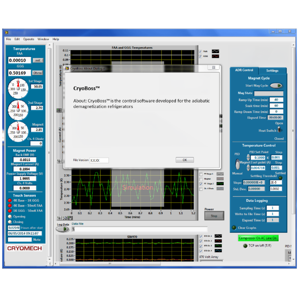 Cryoboss control software